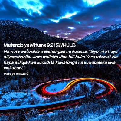 Picture 02 - Matendo ya Mitume 9:21 SWHULB - Na wote waliosikia walishangaa na kusema, “Siyo - Bible Verse Picture