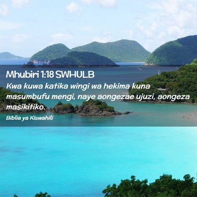 Picture 02 - Mhubiri 1:18 SWHULB - Kwa kuwa katika wingi wa hekima kuna masumbufu - Bible Verse Picture