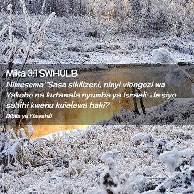 Picture 02 - Mika 3:1 SWHULB - Nimesema'”Sasa sikilizeni, ninyi viongozi wa - Bible Verse Picture