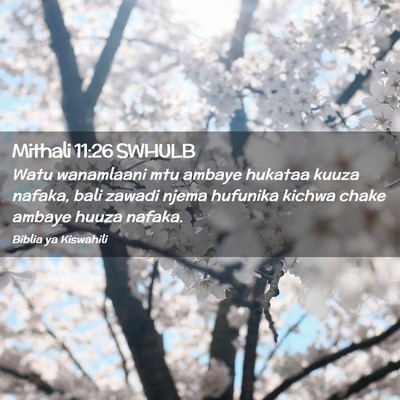 Picture 02 - Mithali 11:26 SWHULB - Watu wanamlaani mtu ambaye hukataa kuuza nafaka, - Bible Verse Picture