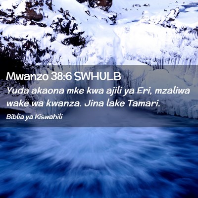 Picture 02 - Mwanzo 38:6 SWHULB - Yuda akaona mke kwa ajili ya Eri, mzaliwa wake wa - Bible Verse Picture