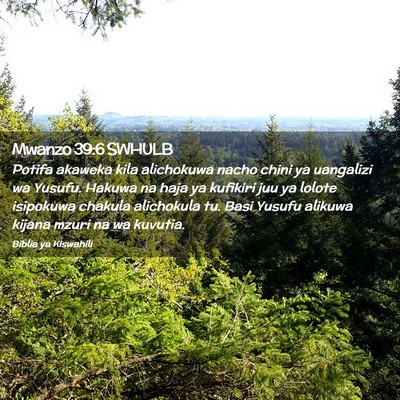 Picture 02 - Mwanzo 39:6 SWHULB - Potifa akaweka kila alichokuwa nacho chini ya - Bible Verse Picture