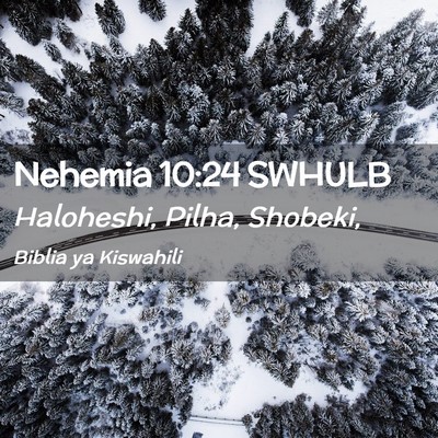 Picture 02 - Nehemia 10:24 SWHULB - Haloheshi, Pilha, - Bible Verse Picture