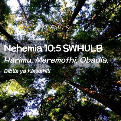 Picture 02 - Nehemia 10:5 SWHULB - Harimu, Meremothi, - Bible Verse Picture