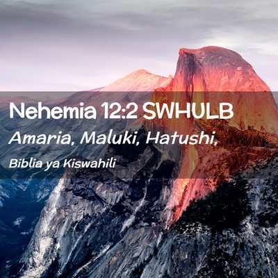 Picture 02 - Nehemia 12:2 SWHULB - Amaria, Maluki, - Bible Verse Picture
