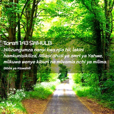 Picture 02 - Torati 1:43 SWHULB - Nilizungumza nanyi kwa njia hii, lakini - Bible Verse Picture