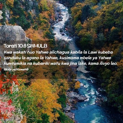 Picture 02 - Torati 10:8 SWHULB - Kwa wakati huo Yahwe alichagua kabila la Lawi - Bible Verse Picture
