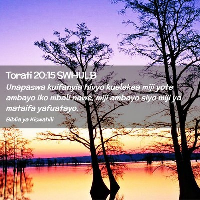 Picture 02 - Torati 20:15 SWHULB - Unapaswa kuifanyia hivyo kuelekea miji yote - Bible Verse Picture