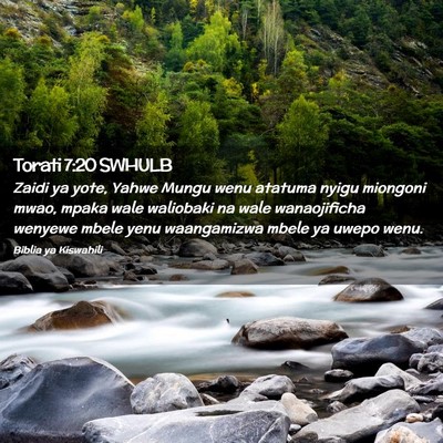 Picture 02 - Torati 7:20 SWHULB - Zaidi ya yote, Yahwe Mungu wenu atatuma nyigu - Bible Verse Picture