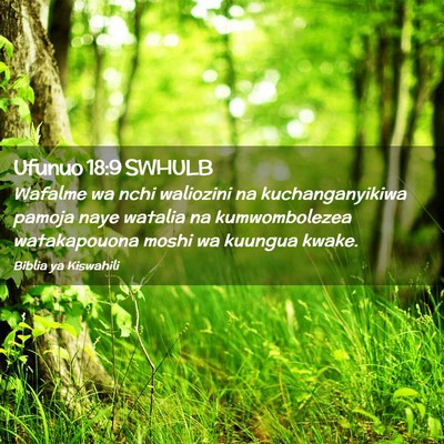 Picture 02 - Ufunuo 18:9 SWHULB - Wafalme wa nchi waliozini na kuchanganyikiwa - Bible Verse Picture