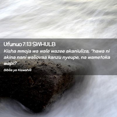 Picture 02 - Ufunuo 7:13 SWHULB - Kisha mmoja wa wale wazee akaniuliza, “hawa ni - Bible Verse Picture