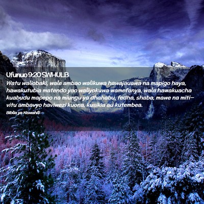 Picture 02 - Ufunuo 9:20 SWHULB - Watu waliobaki, wale ambao walikuwa hawajauawa na - Bible Verse Picture