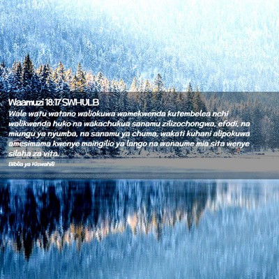 Picture 02 - Waamuzi 18:17 SWHULB - Wale watu watano waliokuwa wamekwenda kutembelea - Bible Verse Picture