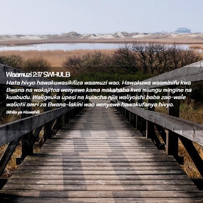 Picture 02 - Waamuzi 2:17 SWHULB - Hata hivyo hawakuwasikiliza waamuzi wao. Hawakuwa - Bible Verse Picture