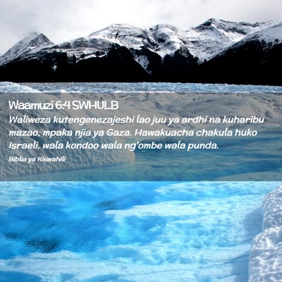 Picture 02 - Waamuzi 6:4 SWHULB - Waliweza kutengenezajeshi lao juu ya ardhi na - Bible Verse Picture
