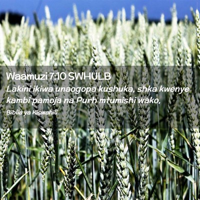 Picture 02 - Waamuzi 7:10 SWHULB - Lakini ikiwa unaogopa kushuka, shka kwenye kambi - Bible Verse Picture
