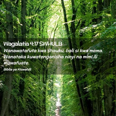 Picture 02 - Wagalatia 4:17 SWHULB - Wanawatafuta kwa shauku, bali si kwa mema. - Bible Verse Picture