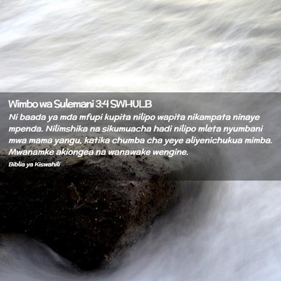 Picture 02 - Wimbo wa Sulemani 3:4 SWHULB - Ni baada ya mda mfupi kupita nilipo wapita - Bible Verse Picture