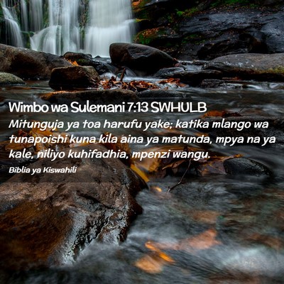 Picture 02 - Wimbo wa Sulemani 7:13 SWHULB - Mitunguja ya toa harufu yake; katika mlango wa - Bible Verse Picture