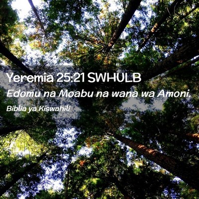 Picture 02 - Yeremia 25:21 SWHULB - Edomu na Moabu na wana wa - Bible Verse Picture