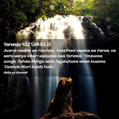 Picture 02 - Yeremia 43:2 SWHULB - Azaria mwana wa Hoshaia, Yonathani mwana wa - Bible Verse Picture