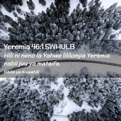 Picture 02 - Yeremia 46:1 SWHULB - Hili ni neno la Yahwe lililomjia Yeremia nabii - Bible Verse Picture