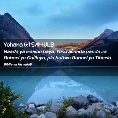 Picture 02 - Yohana 6:1 SWHULB - Baada ya mambo haya, Yesu alienda pande za Bahari - Bible Verse Picture