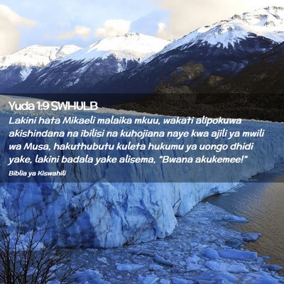 Picture 02 - Yuda 1:9 SWHULB - Lakini hata Mikaeli malaika mkuu, wakati - Bible Verse Picture