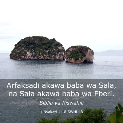 Picture 03 - 1 Nyakati 1:18 SWHULB - Arfaksadi akawa baba wa Sala, na Sala akawa baba - Bible Verse Picture