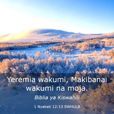Picture 03 - 1 Nyakati 12:13 SWHULB - Yeremia wakumi, Makibanai wakumi na - Bible Verse Picture