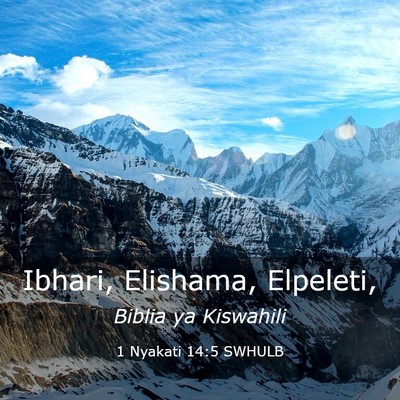 Picture 03 - 1 Nyakati 14:5 SWHULB - Ibhari, Elishama, - Bible Verse Picture