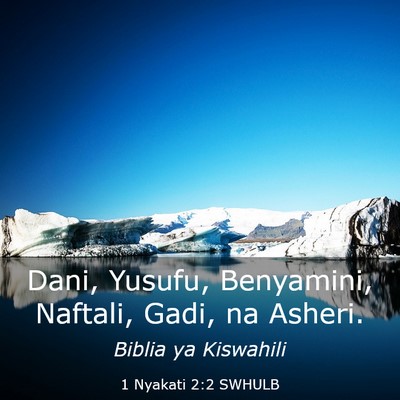 Picture 03 - 1 Nyakati 2:2 SWHULB - Dani, Yusufu, Benyamini, Naftali, Gadi, na - Bible Verse Picture