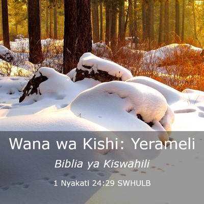 Picture 03 - 1 Nyakati 24:29 SWHULB - Wana wa Kishi: - Bible Verse Picture