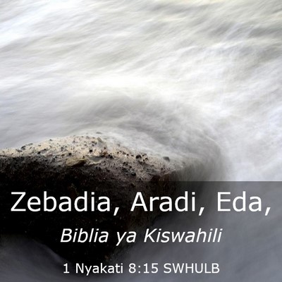 Picture 03 - 1 Nyakati 8:15 SWHULB - Zebadia, Aradi, - Bible Verse Picture