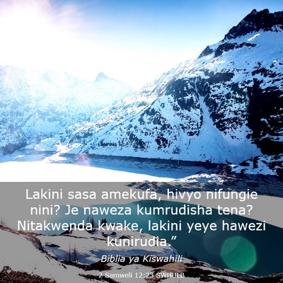 Picture 03 - 2 Samweli 12:23 SWHULB - Lakini sasa amekufa, hivyo nifungie nini? Je - Bible Verse Picture