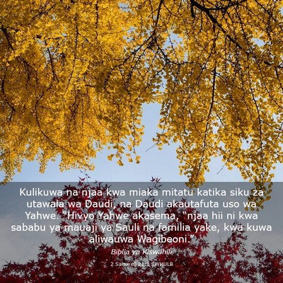 Picture 03 - 2 Samweli 21:1 SWHULB - Kulikuwa na njaa kwa miaka mitatu katika siku za - Bible Verse Picture