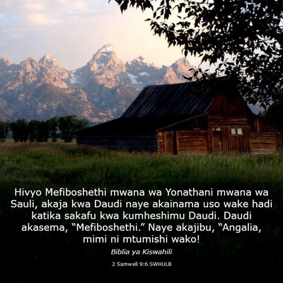 Picture 03 - 2 Samweli 9:6 SWHULB - Hivyo Mefiboshethi mwana wa Yonathani mwana wa - Bible Verse Picture