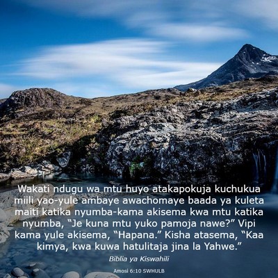 Picture 03 - Amosi 6:10 SWHULB - Wakati ndugu wa mtu huyo atakapokuja kuchukua - Bible Verse Picture