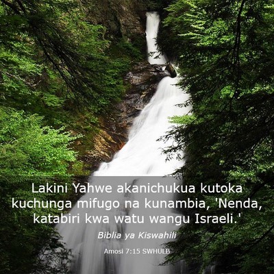 Picture 03 - Amosi 7:15 SWHULB - Lakini Yahwe akanichukua kutoka kuchunga mifugo - Bible Verse Picture