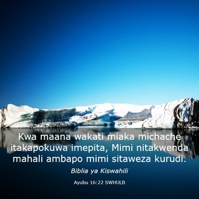 Picture 03 - Ayubu 16:22 SWHULB - Kwa maana wakati miaka michache itakapokuwa - Bible Verse Picture