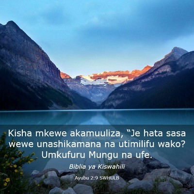 Picture 03 - Ayubu 2:9 SWHULB - Kisha mkewe akamuuliza, “Je hata sasa wewe - Bible Verse Picture