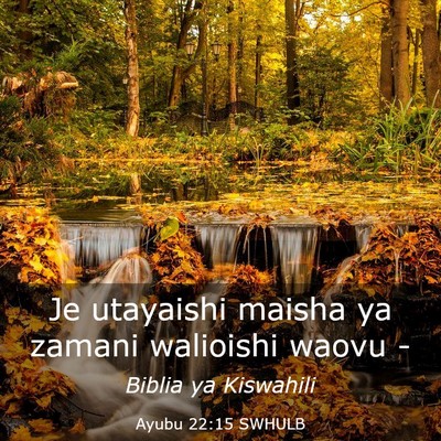 Picture 03 - Ayubu 22:15 SWHULB - Je utayaishi maisha ya zamani walioishi waovu - Bible Verse Picture