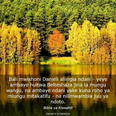 Picture 03 - Danieli 4:8 SWHULB - Bali mwishoni Danieli aliingia ndani - yeye - Bible Verse Picture