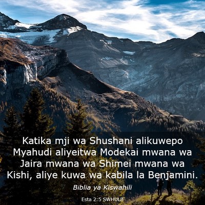 Picture 03 - Esta 2:5 SWHULB - Katika mji wa Shushani alikuwepo Myahudi - Bible Verse Picture