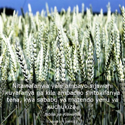 Picture 03 - Ezekieli 5:9 SWHULB - Nitawafanyia yale ambayo sijawahi kuyafanya na - Bible Verse Picture