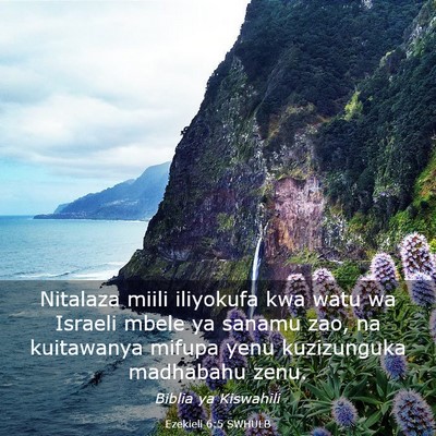 Picture 03 - Ezekieli 6:5 SWHULB - Nitalaza miili iliyokufa kwa watu wa Israeli - Bible Verse Picture