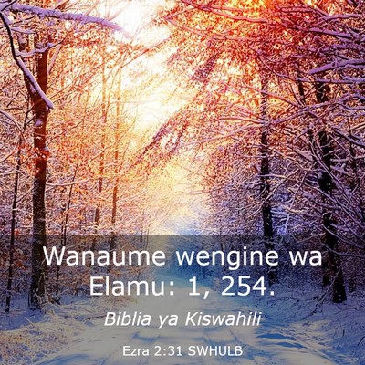 Picture 03 - Ezra 2:31 SWHULB - Wanaume wengine wa Elamu: 1, - Bible Verse Picture