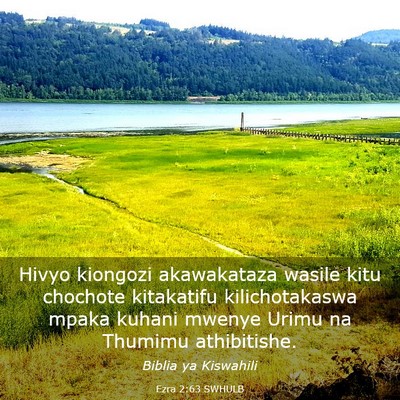 Picture 03 - Ezra 2:63 SWHULB - Hivyo kiongozi akawakataza wasile kitu chochote - Bible Verse Picture