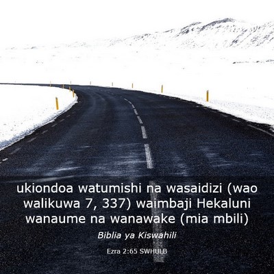 Picture 03 - Ezra 2:65 SWHULB - ukiondoa watumishi na wasaidizi (wao walikuwa 7, - Bible Verse Picture