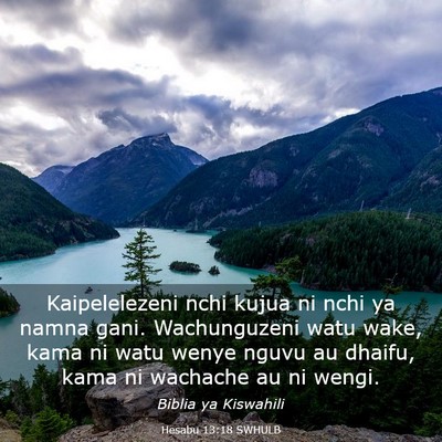 Picture 03 - Hesabu 13:18 SWHULB - Kaipelelezeni nchi kujua ni nchi ya namna gani. - Bible Verse Picture